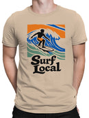 Surf Local Wave Rider Design Men's T-shirt