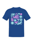 Tropical Beach Vibes Artwork Men's T-shirt