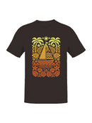 Vibrant Tropical Sailing Adventure Men's T-shirt