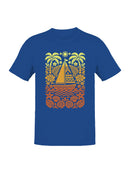 Vibrant Tropical Sailing Adventure Men's T-shirt