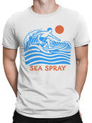 Sea Spray Surfing Wave Art Men's T-shirt