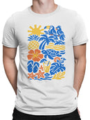 Tropical Paradise Vibes Art Design Men's T-shirt