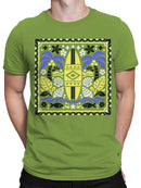 Tropical Surf Design: Palm and Waves Men's T-shirt