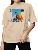 Grounded Mountain Adventure Art Women's T-shirt