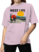 Western Sunset Cowboy Adventure Women's T-shirt