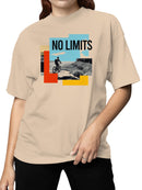 No Limits Adventure Cycling Art Women's T-shirt