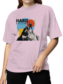 Hard Ascent Mountain Climbing Art Women's T-shirt
