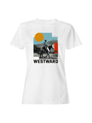 Westward Cowboy Ride Vista Women's T-shirt