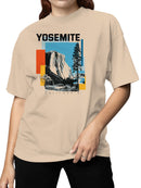 Yosemite California Vintage Art Women's T-shirt