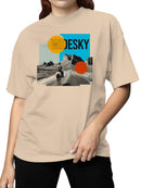 Wide Sky Western Landscape Art Women's T-shirt