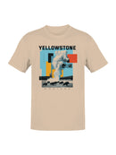 Yellowstone Geyser Art - Montana Men's T-shirt
