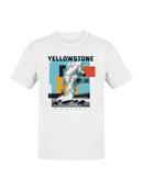 Yellowstone Geyser Art - Montana Men's T-shirt
