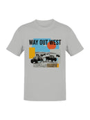 Way Out West Bison Art Men's T-shirt