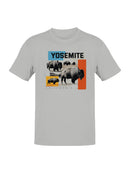 Yosemite Bison Landscape Art Men's T-shirt