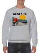 Western Sunset Cowboy Adventure Men's Sweatshirt