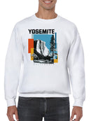 Yosemite California Vintage Art Men's Sweatshirt