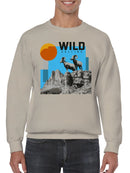 Majestic Mountain Bighorn Adventure Men's Sweatshirt