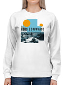 Horizonward Adventure Art Print Women's Sweatshirt