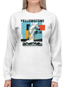Yellowstone Geyser Art - Montana Women's Sweatshirt