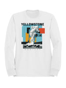 Yellowstone Geyser Art - Montana Women's Sweatshirt