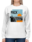 Adventure Awaits: Pack Light Women's Sweatshirt