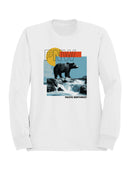PNW Bear with Scenic Cascade Women's Sweatshirt