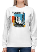 Yosemite California Vintage Art Women's Sweatshirt