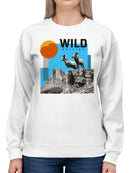 Majestic Mountain Bighorn Adventure Women's Sweatshirt