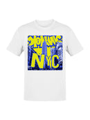 NYC Graffiti Skyline Art Men's T-shirt