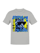 Cool Cat Chill Bruh Design Men's T-shirt