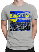Vintage Way Out West Desert Design Men's T-shirt