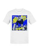Urban Skater in Vibrant Cityscape Men's T-shirt