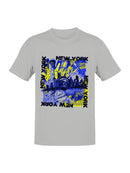 Urban New York Cityscape Collage Men's T-shirt