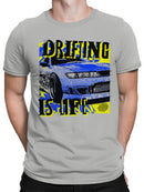 Drifting is Life Graphic Print Men's T-shirt