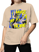 Make Noise Electric Guitar Art Women's T-shirt