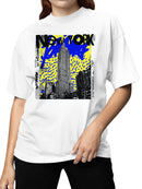 New York Skyline Pop Art Design Women's T-shirt