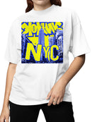 NYC Graffiti Skyline Art Women's T-shirt