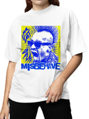 Misbehave: Bold Punk Art Women's T-shirt