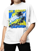 California Vacation Palms Art Women's T-shirt