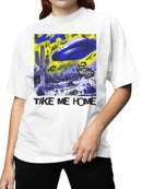 UFO Cactus Desert Take Me Home Women's T-shirt
