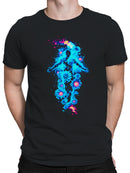 Cosmic Floral Essence Aura Men's T-shirt