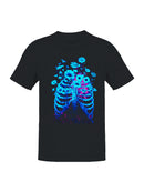 Floral Skeleton Bloom Art Men's T-shirt