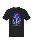 Chakra Meditation Neon Aura Art Men's T-shirt