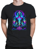 Chakra Meditation Neon Aura Art Men's T-shirt