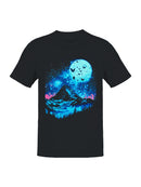 Moonlit Mountain and Butterflies Men's T-shirt