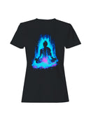 Tranquil Blue Buddha Illumination Women's T-shirt
