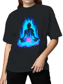 Tranquil Blue Buddha Illumination Women's T-shirt