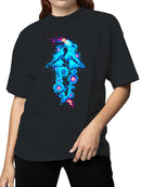 Cosmic Floral Essence Aura Women's T-shirt