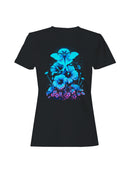 Celestial Moth and Floral Fantasy Women's T-shirt
