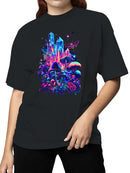Cosmic Crystals and Psychedelic Flora Women's T-shirt